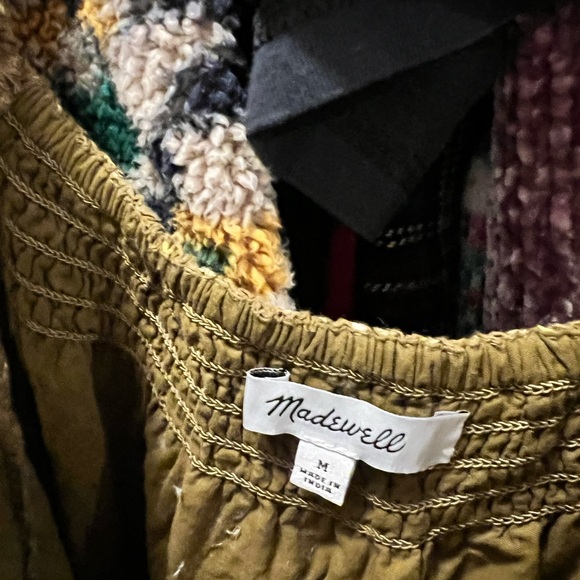 Madewell Olive Green Textured Top - Picture 3 of 3